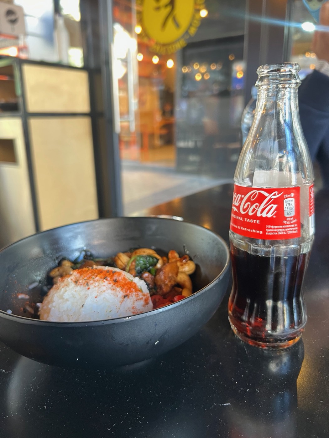 A warm bowl served during dinner in Sofia