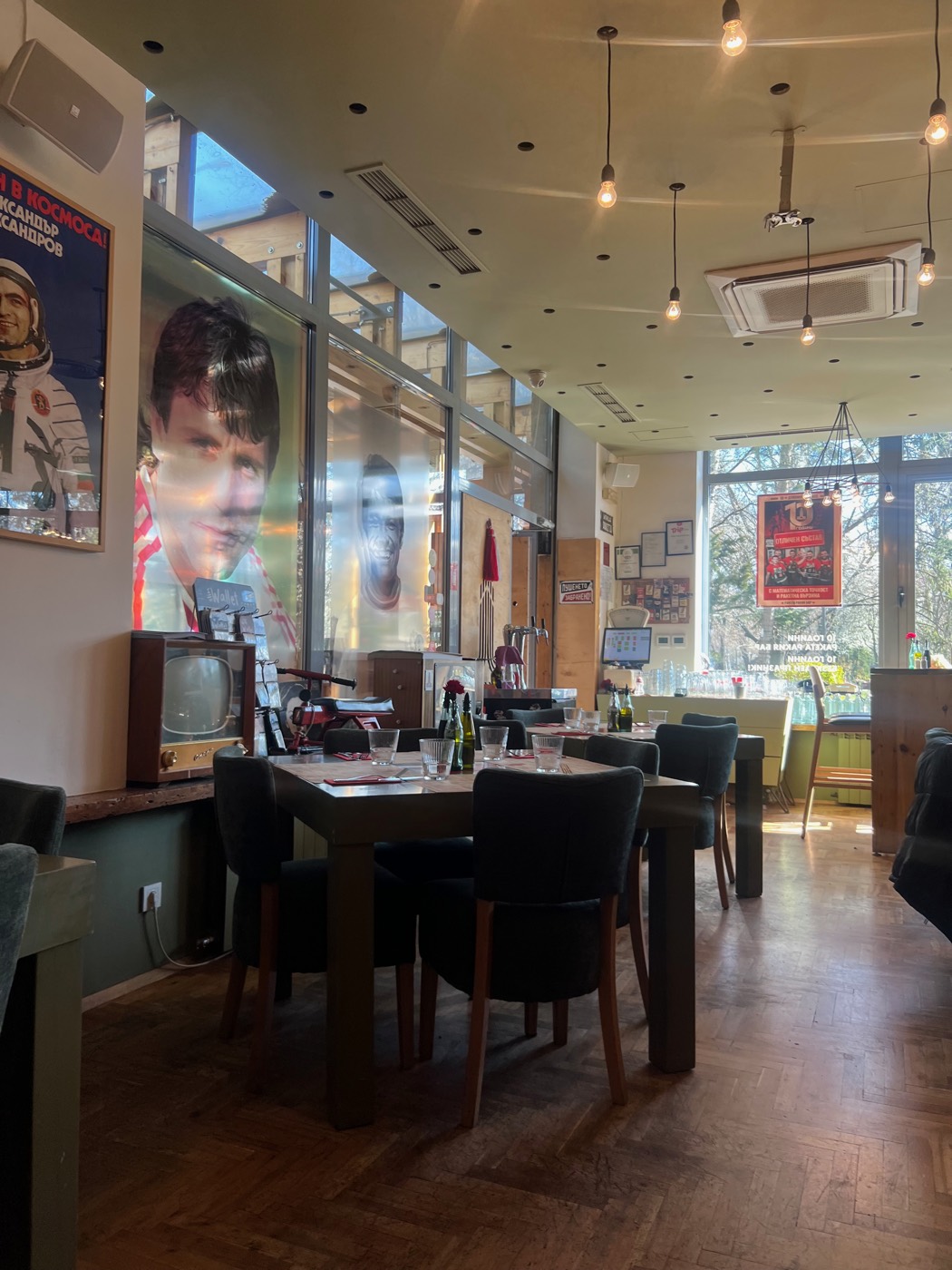 Retro interior of Raketa Rakia Bar