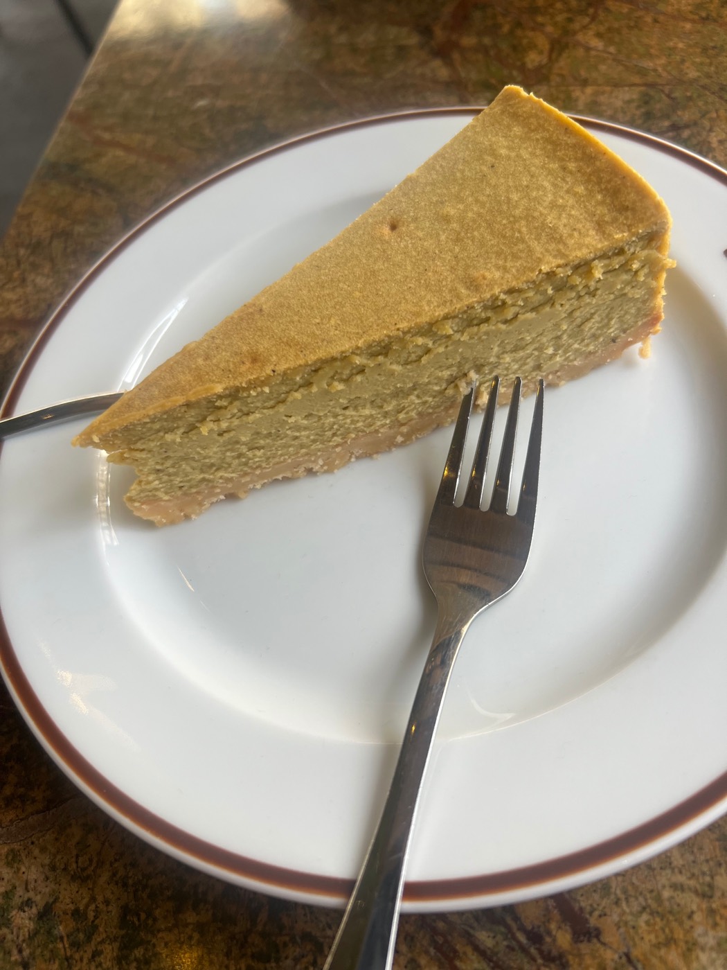 A slice of cake on the final afternoon in Sofia