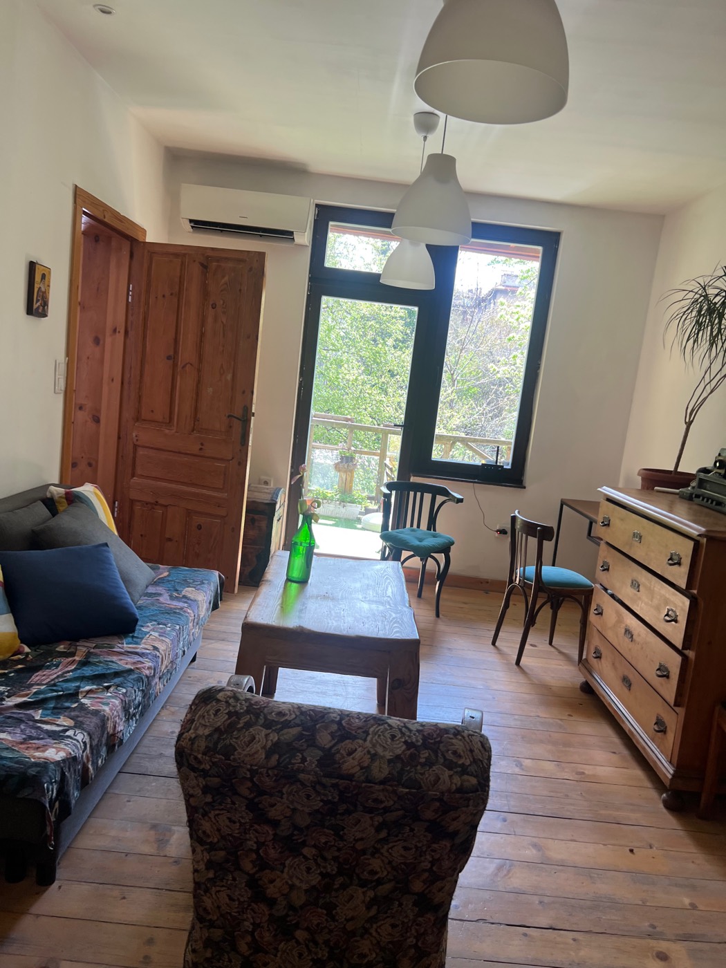The Sofia apartment living room before departure